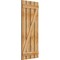 Ekena Millwork Spaced Board-n-Batten Shutters w/Z-Bar, Rough Sawn Western Red Cedar, 23W x 55H, PR RBS06Z23X055RWR - alternate 5